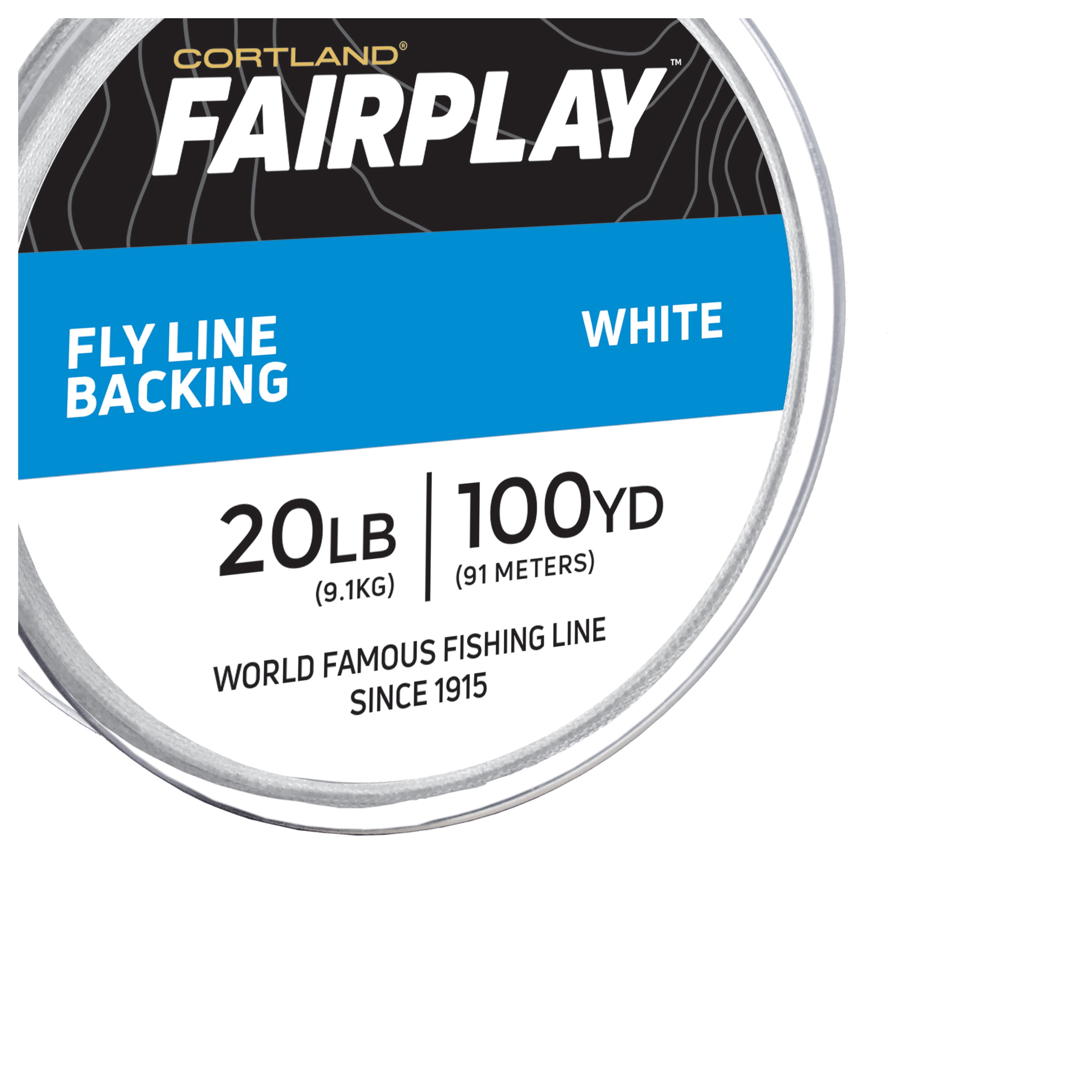 Cortland Fairplay Fly Line Reel Backing, White, 20 lb., 100 yd, 161122