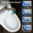 thumbnail image 3 of Smart Toilet with Bidet, Foam Shield, 4-Season Temperature, ADA Height, 1.0 Gallons Auto Flush, Heated Seat, Warm Water & Air Drying, Remote Control, Auto Deodorization, Blackout Flush, Night Light, 3 of 15
