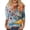 31# Light Blue, variant on Women's 3/4 Sleeve Tops Crewneck Fall Leaf Print Casual Shirts | Fall Tops for Women , 3/4 Sleeve Shirts, Loose Fit, Multiple Leaf Prints, Work & Sports, Fall Clothing Navy XXL