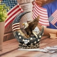 thumbnail image 3 of Arghm Independence Day Acrylic Desktop Decor 7.87 Inch,Patriotic Eagle Flag Display,Tabletop Ornament,Holiday Office Decoration, 3 of 4