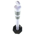 thumbnail image 2 of Traffic Delineator Posts with Bases, White - 5, 2 of 3