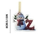 thumbnail image 4 of Christmas Letter Ornaments 2025 Christmas Deer Pendant Letter Table Wooden Decoration Personalised Baubles, 4 of 4