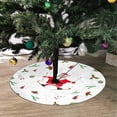 thumbnail image 2 of FMSHPON Cartoon Santa Skiing Xmas Christmas Tree Skirt Stand Mat for Holiday Party Decoration Indoor Outdoor 48 inches, 2 of 3
