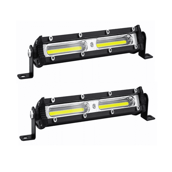 Par Faros Barras 36w Led Auxiliares Auto Moto Jeep Rzr