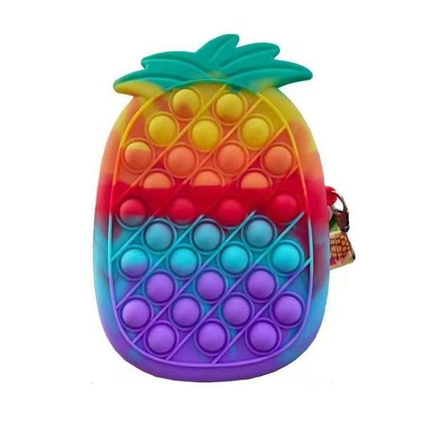 Bolsa Cruzada De Juguete Con Burbujas De Empuje, Juguetes Sensoriales De Silicona, Juguetes Para Aliviar El Estrés, Monedero, Bolsa Para Niños Y Adultos Kearding AP007042-04