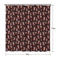 thumbnail image 5 of Dark Christmas Animal Pattern Shower Curtain 72"x72" ,Bathroom Decorative Shower Curtains Set with 12 Hooks,Modern Waterproof Washable Shower Curtain, 5 of 6