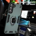 thumbnail image 3 of HAHDAXIA Compatible with Galaxy S22 Plus 5G Case, with 360° Metal Rotating Ring Kickstand (Support Magnetic Car Mounts) Dual Layers Shockproof Cover Case for Galaxy S22 Plus 6.6 inch (Dark G, 3 of 7