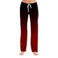 thumbnail image 5 of Biziza Buffalo Flannel Pajama Pants for Women with Pockets Wine M, 5 of 7