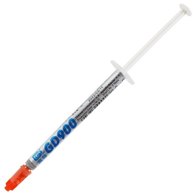 Crema de silicona para disipación de calor con grasa térmica y aguja larga con jeringa de peso neto de alta conductividad