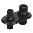 thumbnail image 1 of A/c Bulkhead Heater Bulkhead Ac Line Port Ac Hose Port Auto Accessories Car 2-Port Air Conditioner Bulkhead Connector Universal Modification Replacement For Hot RodBlack, 1 of 1