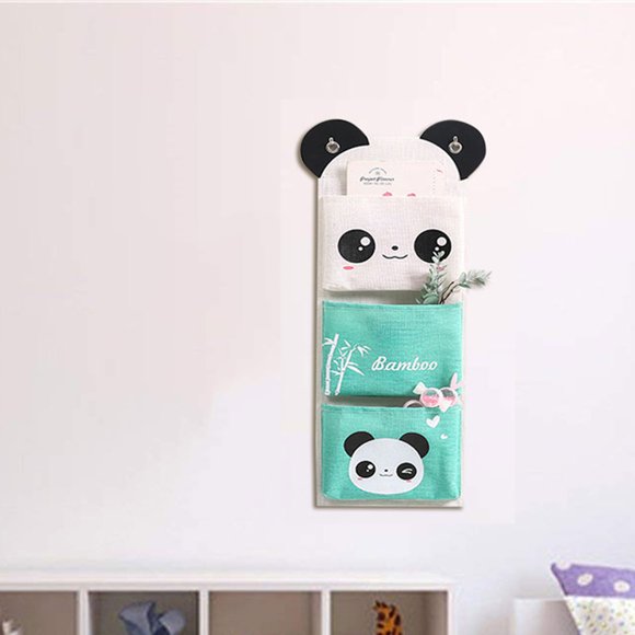 Fiudx Organizador para Colgar Sobre La Puerta, 7 Bolsillos, Elegante Decoración para Habitación, Multiusos, Ideal para Dormitorio, Cocina y Oficina, Tamaño Práctico: 34 X 54 Cm.