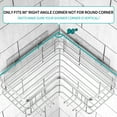 thumbnail image 3 of stusgo Corner Shower Caddy 2 Pack, Bathroom Shower Organizer Shelves, No Drilling Corner Shower Shelves Shampoo Holder with 8 Hooks and 6 Adhesives (Silver), 3 of 7