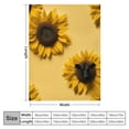 thumbnail image 4 of WERPE Sunflower Cow Print Flannel Blanket Ultra-Soft Cozy Plush Blanket Air Conditioning Blanket Throw Blanket Blankets for Bed Couch Chair Car Living White, 4 of 6