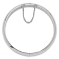 thumbnail image 2 of 925 Sterling Silver Rhodium-plated 9.00mm Fancy Hinged Bangle Chain Bracelet; for Adults and Teens; for Women and Men, 2 of 3