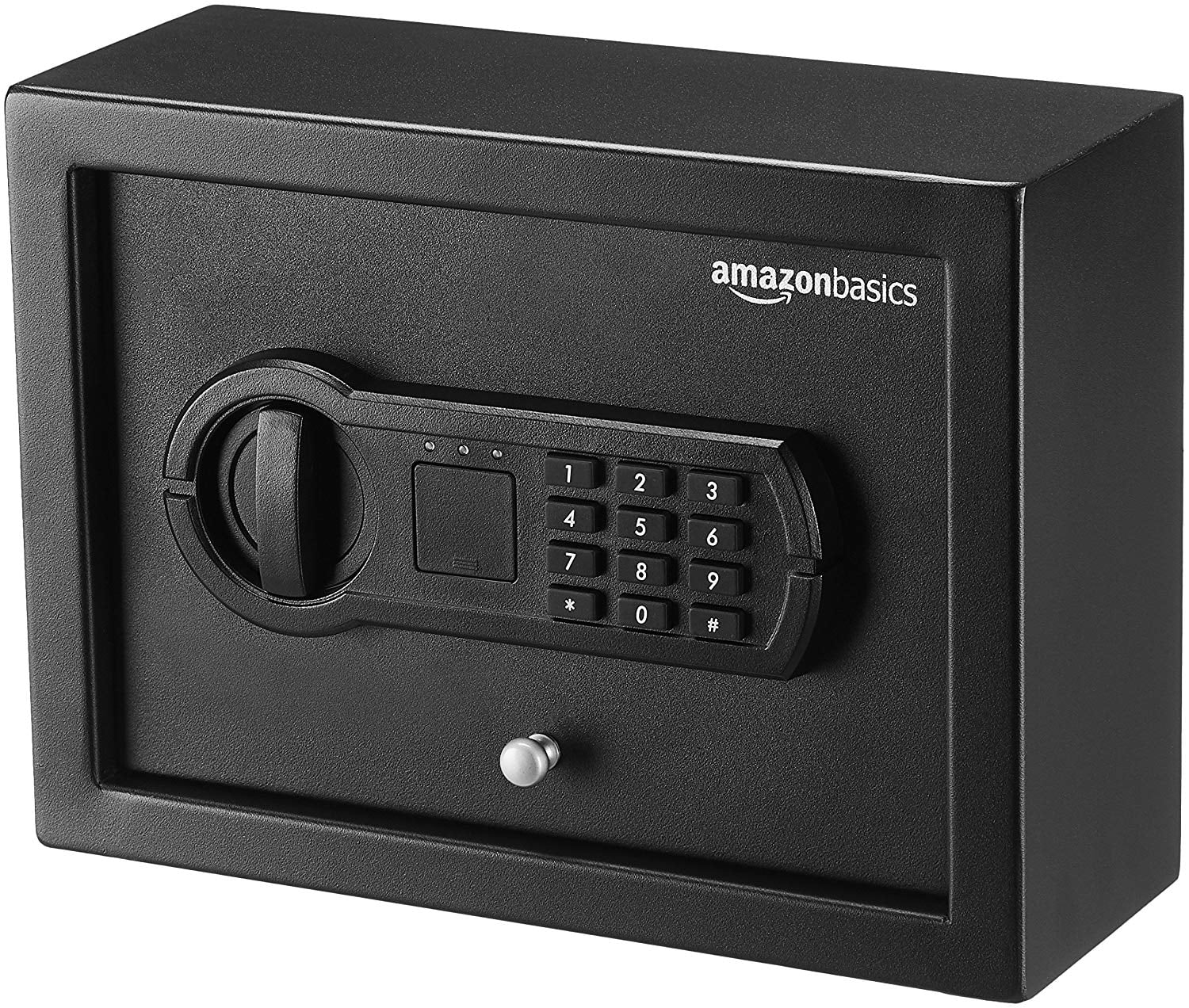 AmazonBasics Small Desk Drawer Safe Box, Programmable Electronic Keypad