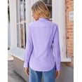 thumbnail image 6 of Vividaire Button Down Shirts for Women Collared Long Sleeve Dress Shirts Wrinkle Free Blouse Fitted Work Office Tops, 6 of 8