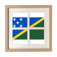 thumbnail image 1 of mon Islands National Flag Oceania Country Frame Wall Tabletop Display 4 Openings Picture, 1 of 3