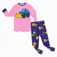 thumbnail image 5 of NOLDARES Toddler Boys Girls Pajama Set 2-Piece Long Sleeve Tee and Pants Kids Fall Clothes Sleepwear Pj Set 6-12 Months 12-24 Months 2t 3t 4t 5t 6t 7t 8t 9t Children,Hot Pink,4-5 Y, 5 of 5
