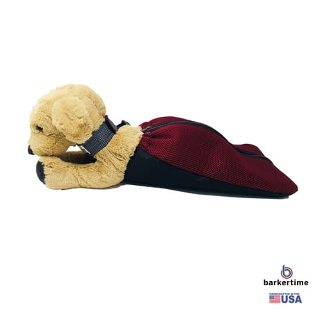 Barkertime Burgundy Mesh Dog Drag Bag - Great for Summer - Made in USA