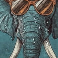 thumbnail image 5 of SHERONV Elephant Hat Sunglasses Shower Curtain Set with Hooks 36"x72, 5 of 7