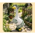 thumbnail image 6 of Porch Goose Summer Outfit 3 Piece Floral Print Set with Sun Hat Bikini Top and Skirt Fits 19-23 Inch Geese for Front Porch Patio Decor, 6 of 6