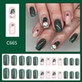 thumbnail image 1 of Fiudx Uñas Prensadas Navideñas, Juego de 24 Piezas de Cobertura Completa, 12 Tamaños para Un Ajuste Fácil, Aplicación Rápida con Adhesivo Incluido, Perfectas para Fiestas o Días Festivos, Regalo Idea, 1 of 5