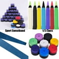 thumbnail image 2 of 1/2/3pcs Dry Tennis Racket Grip Anti-skid Sweat Absorbed Wraps Taps Badminton Grips Racquet Vibration Overgrip Sweatband Sports red-1pc, 2 of 5