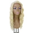 thumbnail image 3 of LUXLUXE Raven Wavy Layer 24 in Long L Part Wig, Heat Resistant Fibers,Light Blonde, 3 of 7