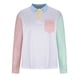 thumbnail image 1 of Blusa y camisa de manga larga con cuello vuelto para hombre, informal, con botones y bloques de color, de poliéster., 1 of 4