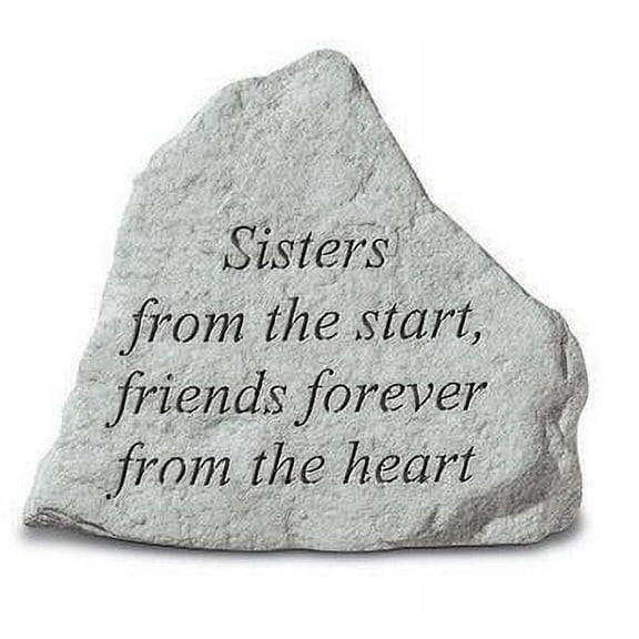 Sisters From The Start, Friends... Inspirational Garden Stone