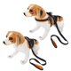 thumbnail image 2 of Correa de nailon para mascotas, Collar, cuerda, arnés trasero en forma de V para perros pequeños, medianos y grandes, color naranja, 3x120cm, 2 of 5
