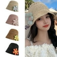 thumbnail image 2 of HOTYA Summer Straw Beach Hats For Women Floppy Uv for Protection for Sun Hats Foldable, 2 of 19