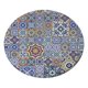 thumbnail image 1 of Mantel De Mesa Elástico Con Mantel Impermeable Diagrama floral Sunnimix Cubierta de mesa elástica redonda, 1 of 6