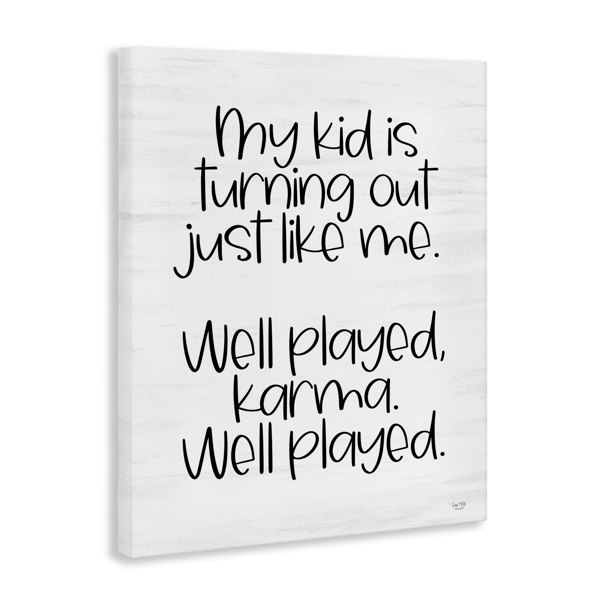 Stupell Industries Kid Karma Phrase Typography Painting Gallery Wrapped Canvas Art Print Wall Art, 16 x 20