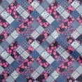 thumbnail image 1 of oneOone Cotton Poplin Navy Blue Fabric Floral Diy Clothing Quilting Fabric Print Fabric By Yard 56 Inch Wide, 1 of 1