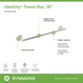 thumbnail image 4 of Symmons 673Tb-Stn-18 Identity 18 Pulgadas. Toallero De Pared En Níquel Satinado, 4 of 5