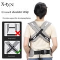 thumbnail image 4 of Saco de dormir suave negro para bebés, de 3,2 a 20 kg, envoltura ajustable y acogedora con soporte lumbar para recién nacidos y niños pequeños, 4 of 6