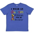 thumbnail image 3 of Inktastic I Wear an Autism Ribbon for My Brother Youth T-Shirt, 3 of 5
