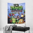 thumbnail image 4 of Plants Vs Zombies Wall Tapestry Cartoon Poster Wall Hanging Tapestry for College Dorm Living Room Bedroom Decoration 40x60 Inch, 4 of 8