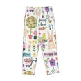 thumbnail image 4 of Bingfone Pajamas For Women,Spring Flowers Birds Pajama Pants With Pockets-Small, 4 of 9