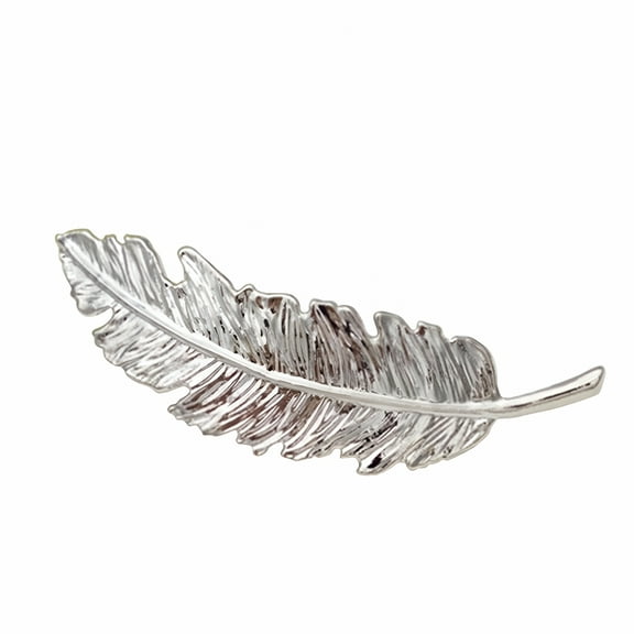 DESIGNICE Vintage Alloy Feather Leaf Extra Large Jaw Clips For Thick Hair Hair Clips Barrettes Hairpin Big Hair Clip Luxury Hair Comb Clips Tortoise Hair Clips Women Hair Jewelry Banana Clips