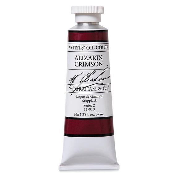 M. Graham Artists' Oil Color - Alizarin Crimson, 37 ml tube