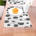 thumbnail image 5 of YFYANG Washable Heat-Resistant Placemats, 70% PVC/30% Polyester, Gray Leopard Texture Kitchen Table Mat, 12" x 18" 1 Piece, 5 of 6