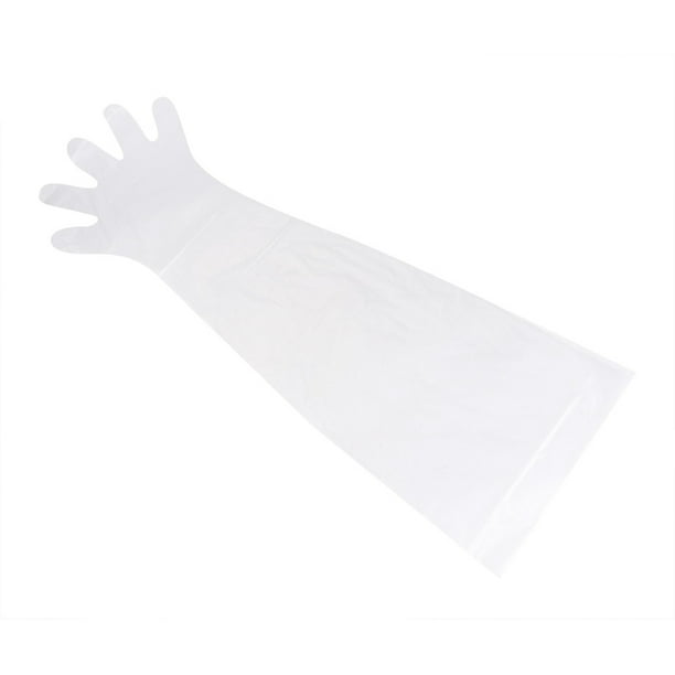 Gloves 50Pcs Bag Plastic Disposable Long Disposable Gloves Long Disposable Gloves Optimal Efficiency