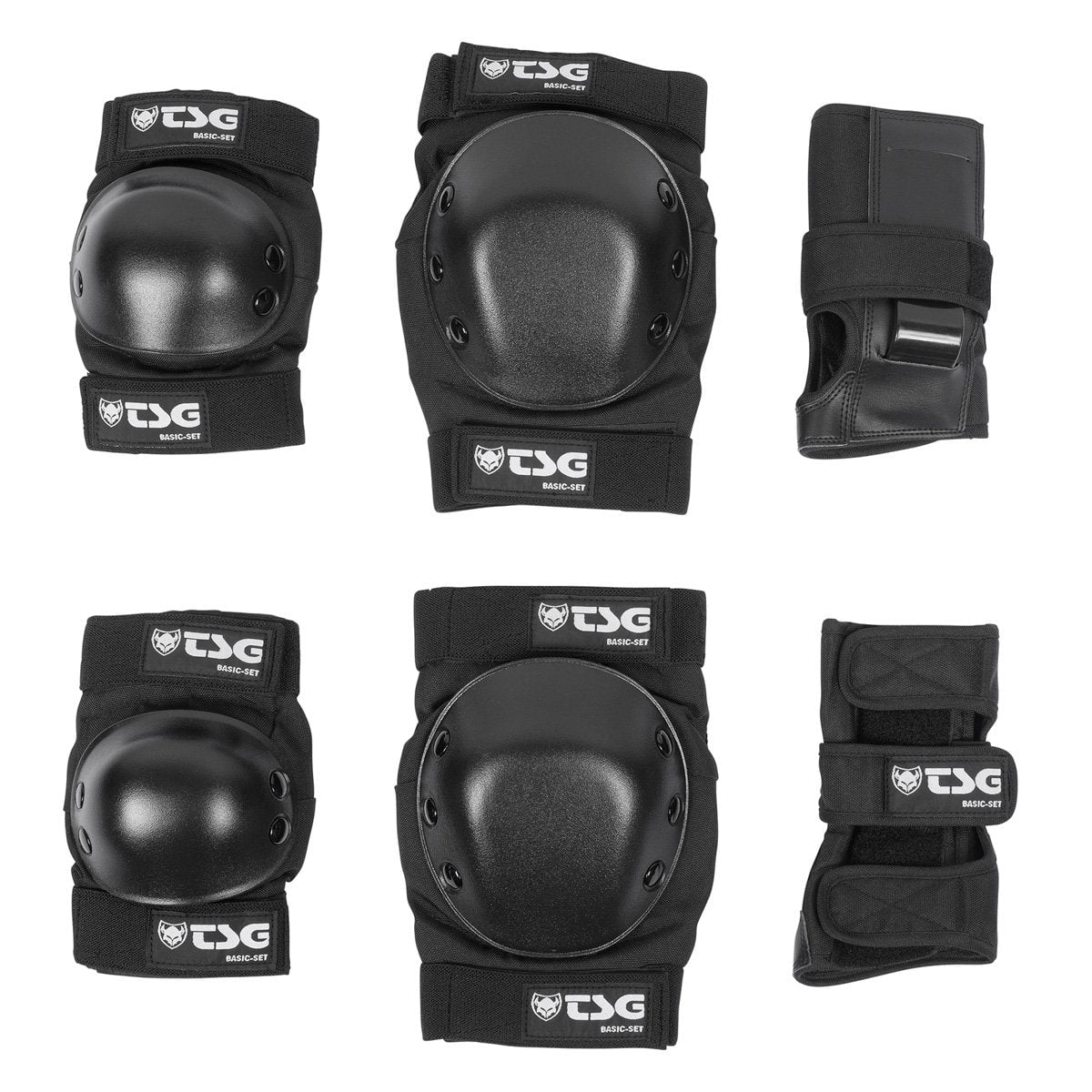 TSG Basic Pad Set Knee Elbow Wrist Black M