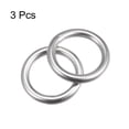 thumbnail image 3 of Unique Bargains 316 en Acier Inoxydable Anneau Rond 30mm ID 6mm d'Épaisseur 3 Pack, 3 of 5