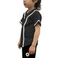 thumbnail image 2 of Lappel Kids Baseball Button Down Jersey League Sports Team Uniforms Size 12 Month to 10 Years Short Sleeve Athletic Sports Tee Shirts Made in USA, 2 of 4