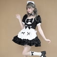 thumbnail image 1 of Vestido de sirvienta de niña suave de estilo encantador para cosplay, uniforme de sirvienta rosa puro y lindo, 1 of 6