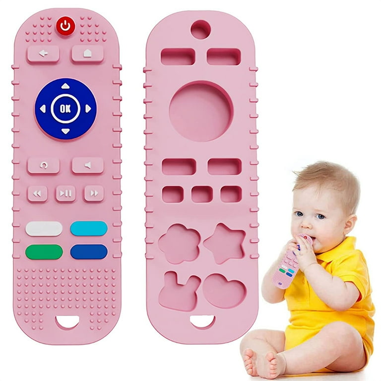 Gogzy - Parent-child Interactive Silicone Baby Toy Set - Suction Cups Education Teething Toys for Infant Toddler Ages 6m+, BPA Free (Pink)