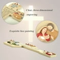 thumbnail image 3 of 9.8" Nativity Wall Cross Set with Christmas Story - Hand-Painted Holy Family Statue for Catholic Homes, Rooms, Churches & Religious Gift Giving (Cream), 3 of 10